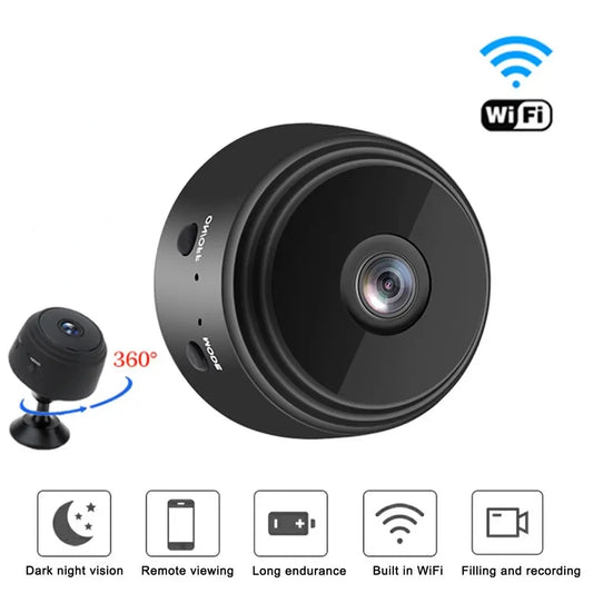 A9 Mini Camera HD 720P Intelligent Home Security IP WiFi Camera Monitor Mobile Remote Camera Mobile Remote Application - covers4phones