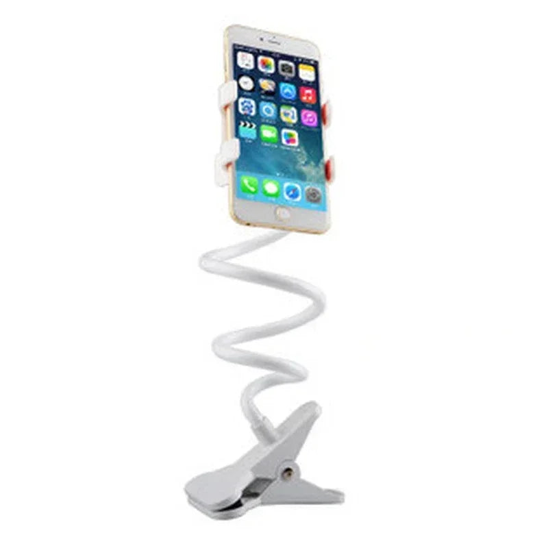 Universal Lazy Mobile Phone Gooseneck Stand Holder Stents Flexible Bed Desk Table Clip Bracket for Phone Flexible Holder Arm - covers4phones