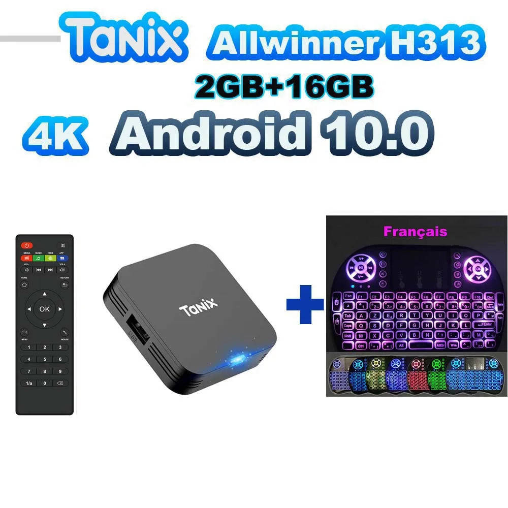 Tanix TX1 Android TV Box Allwinner H313 2.4G Wifi 16G 8G - covers4phones