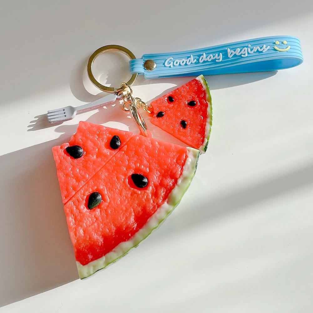 For Airpods 4 Simulation Fruit 3D Watermelon Cute Earpods Case for Airpods 1 2 3 Pro 2 Wireless Earphone Cover Charging Box