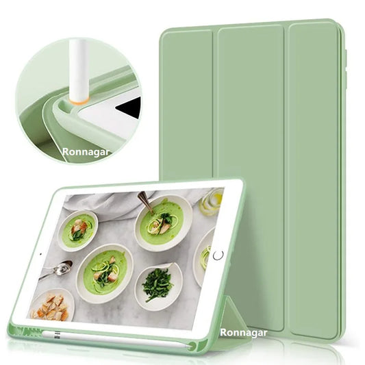 With Pencil Slot Funda for iPad Air 2 Air 1 Air 11 M2 2024 Case iPad 9.7 2018 2017 Pro11 M4 Air5 Air4 10.9 5/6th 10th 7 8 9 10.2 - covers4phones