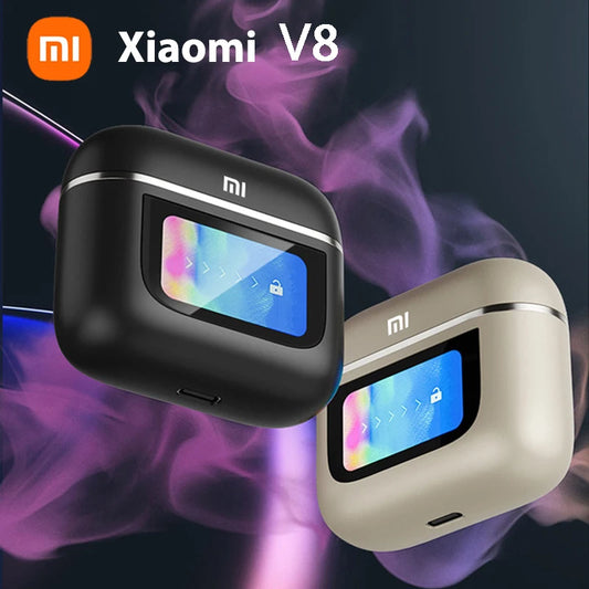 Xiaomi TWS V8 ANC+ENC Earphone True Wireless Bluetooth Noise Cancelling Headphone In Ear Touch Screen Headset With Mic Earbuds - covers4phones