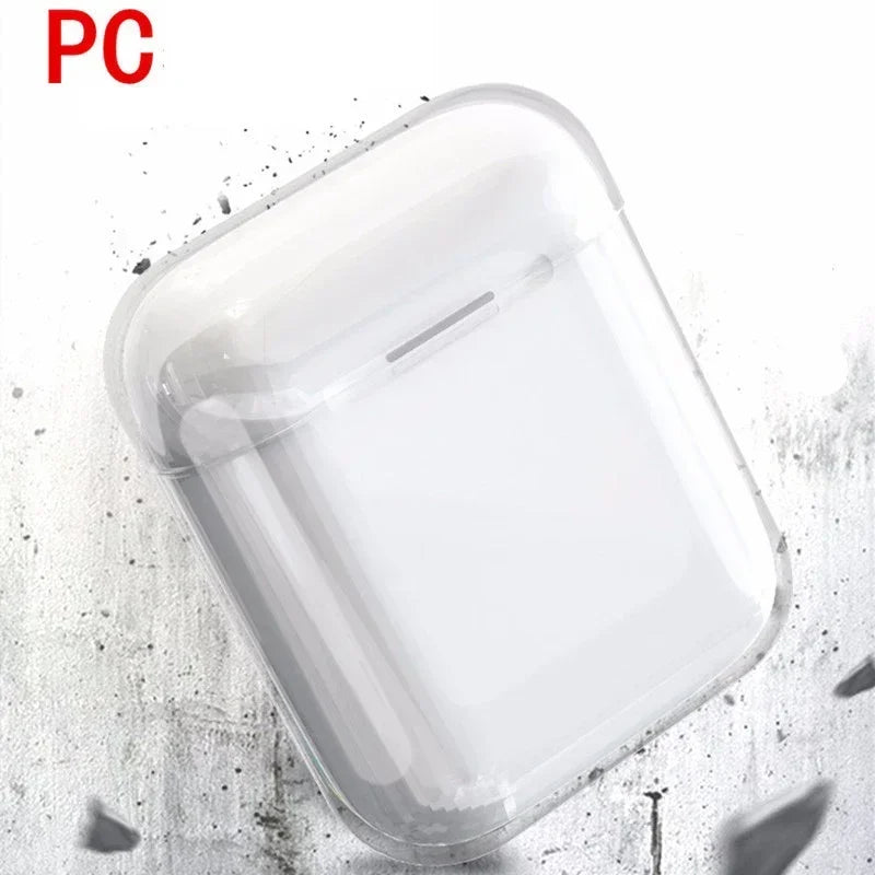 Transparent Cases For AirPods Cases Bluetooth Wireless Earphone Protective Cover For Airpods 2 1 PC Clear Hard Case Shell - covers4phones