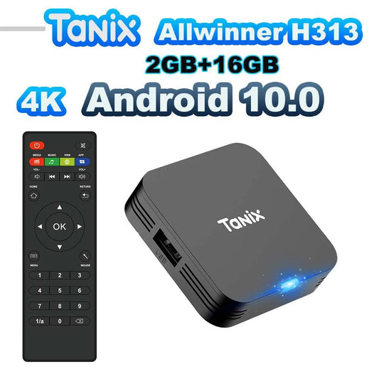 Tanix TX1 Android TV Box Allwinner H313 2.4G Wifi 16G 8G - covers4phones
