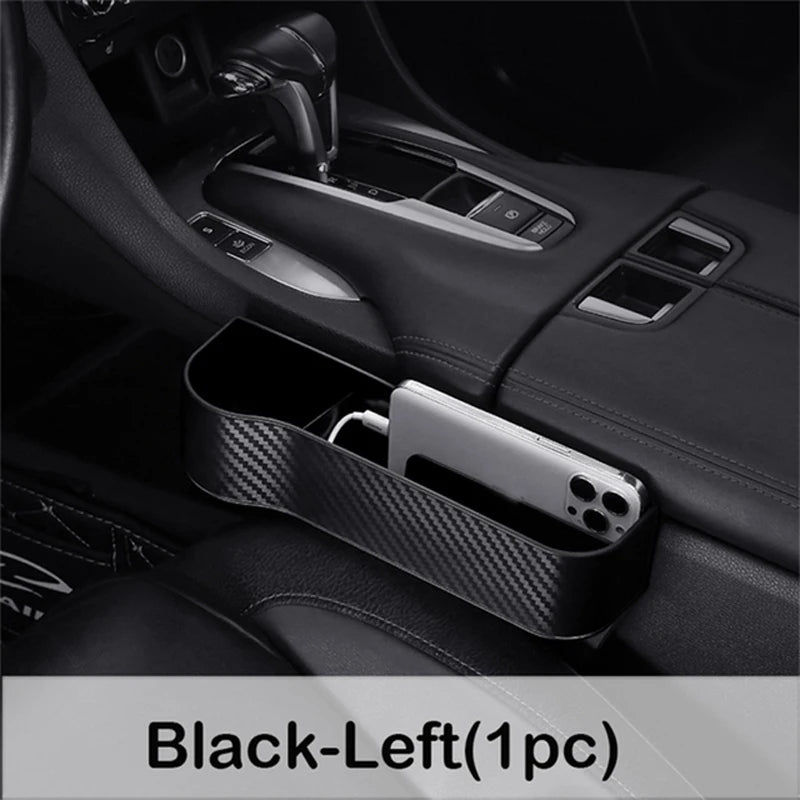 Car Seat Crevice Gaps Storage Box Seat Organizer Gap Slit Filler Holder For Wallet Phone Cigarette Slit Pocket Car Storag Box
