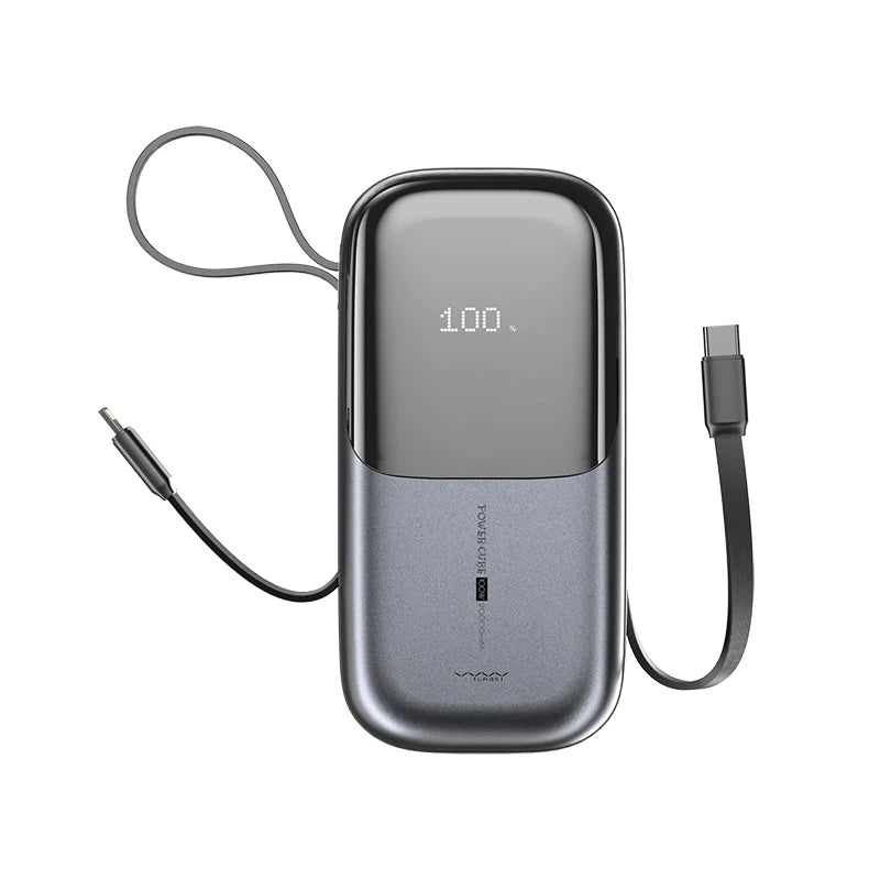VYVYLABS 20000mAh CCC Power Bank 100W Digital Display Fast Charging Powerbank Portable External Battery With Cable For iPhone 17