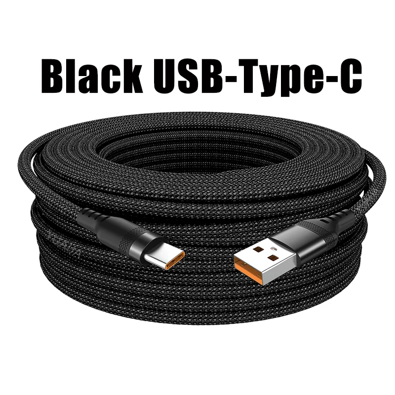 6A USB TYPE C/Micro USB Fast Charge Cable 3m 5 Meters USB C Android Extend Charging Cable for Huawei Samsung Xiaomi OPPO OnePlus - covers4phones