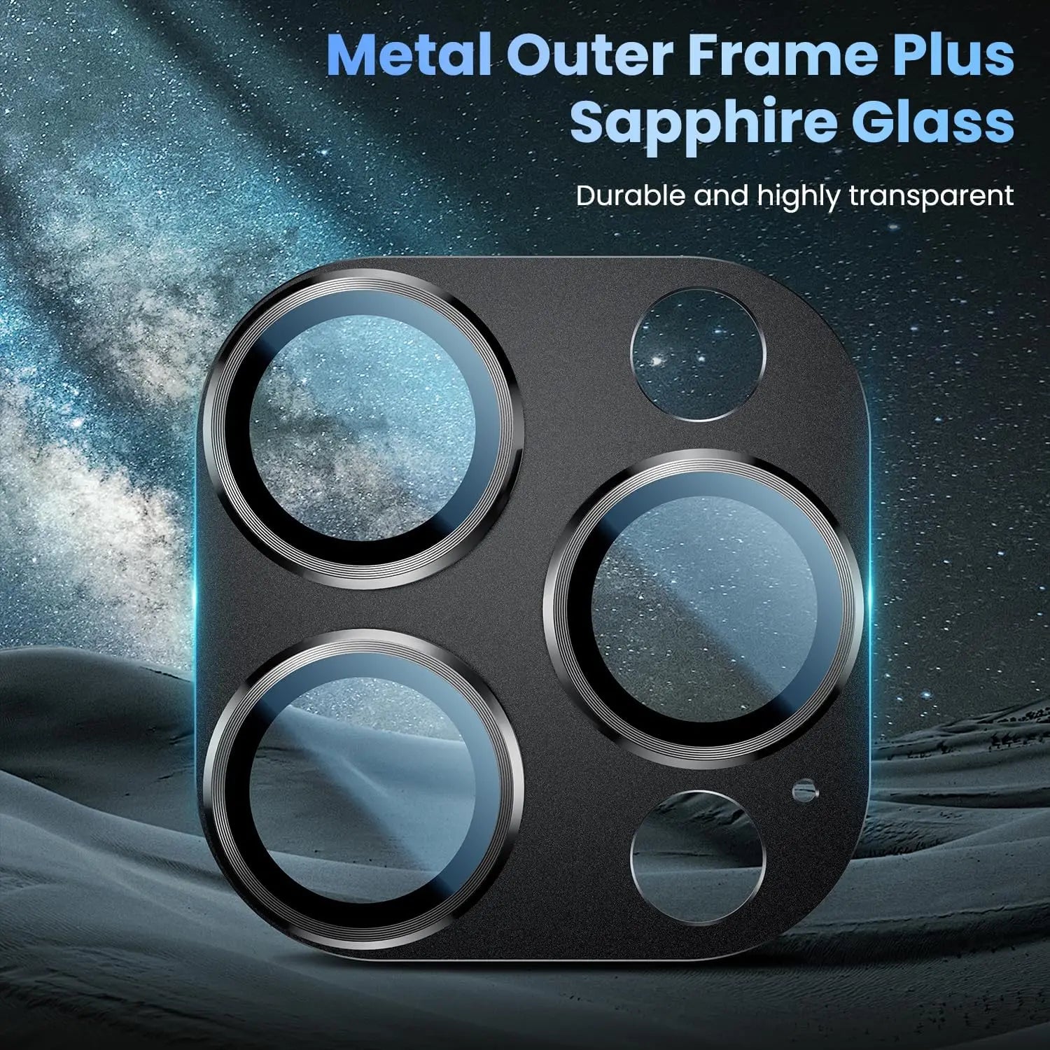 Titanium Black Camera Lens Protector Cover For iPhone 16 Pro Max 15 Plus 14 13 Mini 16Pro 15Pro Protection Phone Accessories - covers4phones