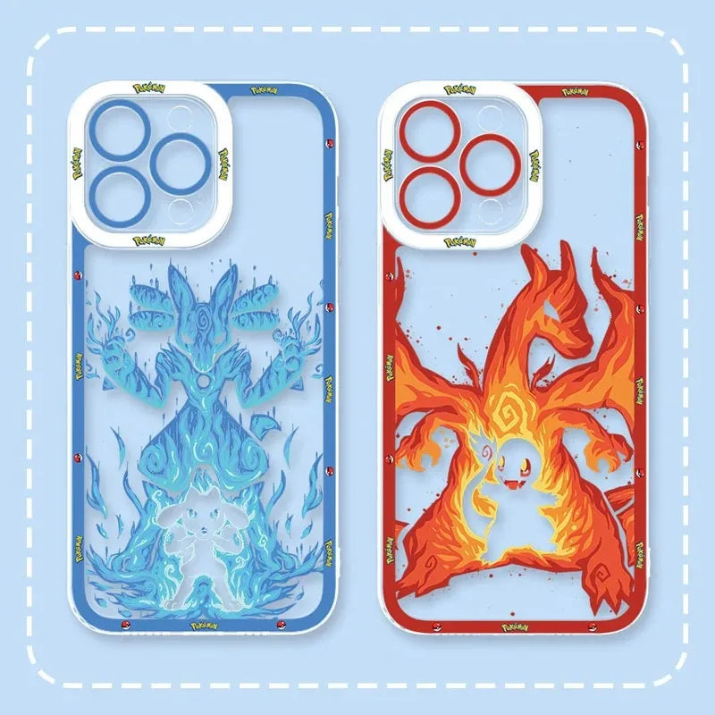 Anime P-Pokemon Soft Silicone Case For Samsung Galaxy S24 S23 S22 Ultra S21 S20 FE Note 20 10 Plus A15 A25 A35 A55 Clear Cover - covers4phones
