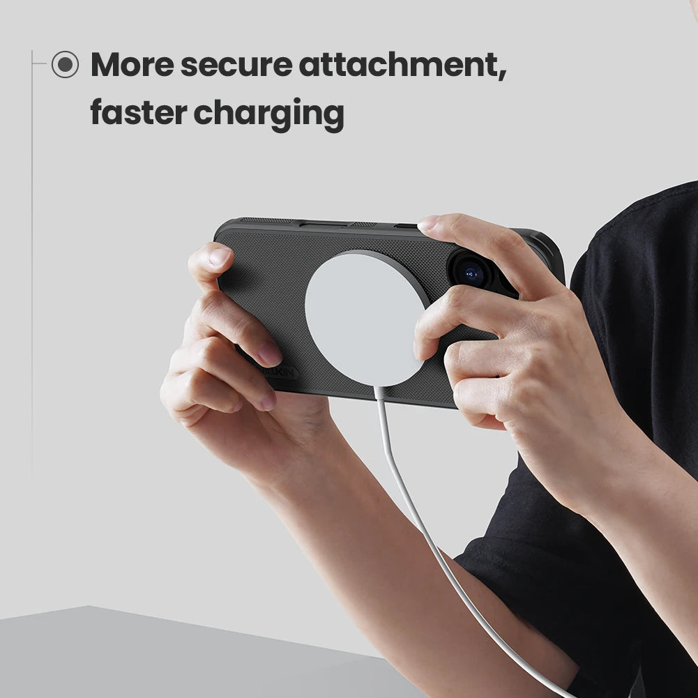 Nillkin for iPhone 17 Pro Max / 17 Air Case Magnetic Frosted Pro Magsafe Matte Full 360 Soft Frame Back Cover For iPhone 17