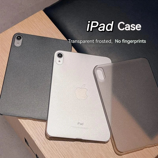 Transparent For iPad Mini 6 Case Frosted Fingerprint Resistant Ultra Thin PC Hard Case Simple For iPad 10th 9th 8th 10.2 Air 5 4 - covers4phones
