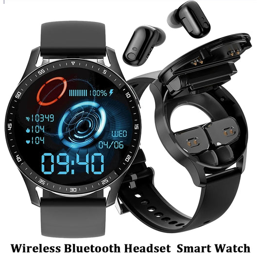 X7 2 in 1 Smart Watch With Earbuds Smartwatch TWS Bluetooth Earphone Heart Rate Blood Pressure Monitor Sport Watch Fitness Watch - covers4phones