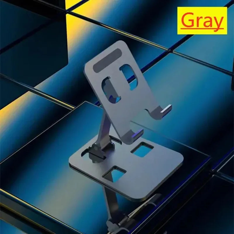 Universal Aluminum Alloy Portable Tablet Holder Mount For iPad Adjustable Flexible Folding Lazy Desktop Live Mobile Phone Stand - covers4phones