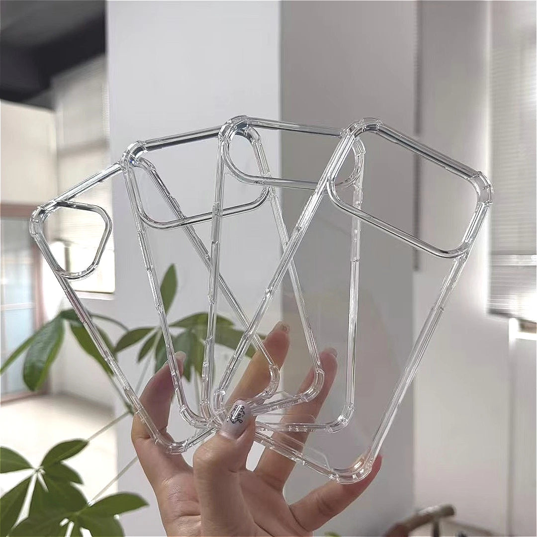 New Four-corner anti-drop Clear Case for iPhone 17 17 Air 17 Pro Max Shockproof transparent hard Cover for 17Pro with Feature