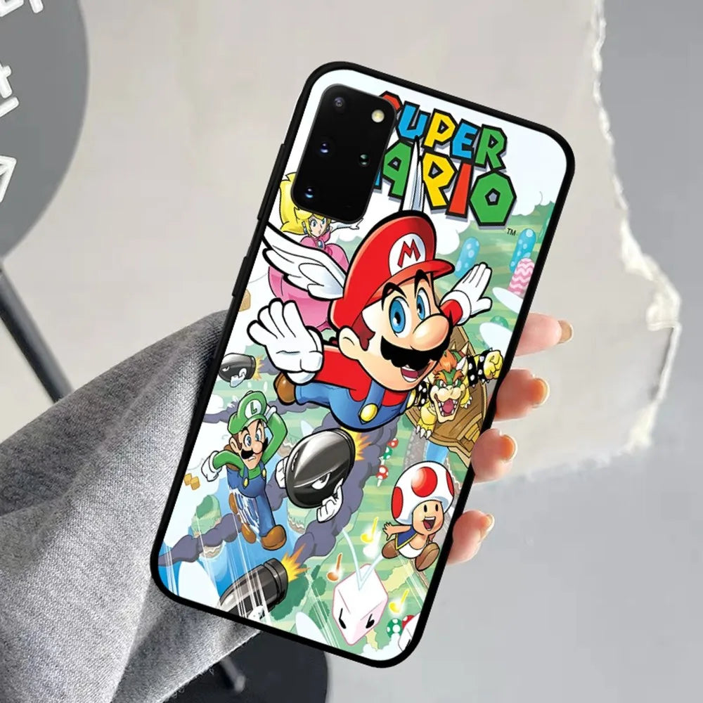 Anime Supers M-Marios Cartoon Phone Case For Samsung S 9 10 20 21 22 23 30 23plus Lite Ultra FE S10lite Fundas - covers4phones