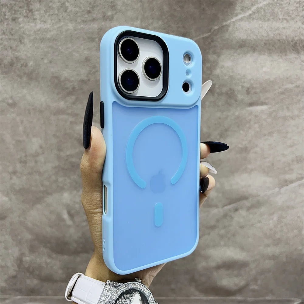 Matte Translucent Frosted Shockproof Magnetic Phone Case For iPhone 17 Air 16 15 14 13 12 17 Pro Max Magsafe Must-Haves Cover