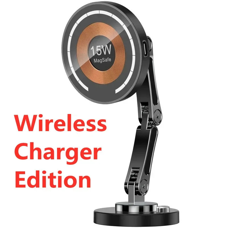 NEW Car Wireless Charger Stand Magnet Car Mount Fast Charging Station Phone Holder Bracket For iPhone 16 15 14 13 12 Pro Max