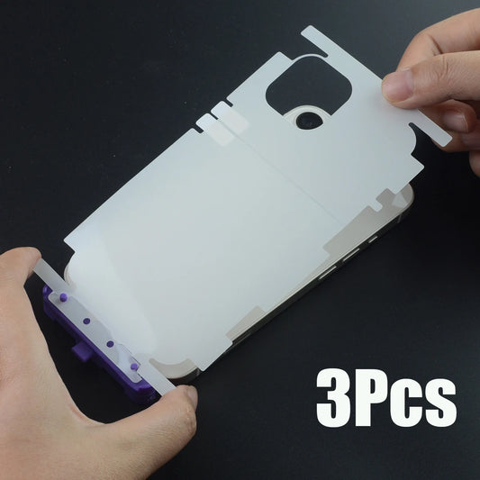 3PCS Back Protective Hydrogel Film For iPhone 15 12 13 14 pro max 12Mini 13Mini Rear Screen Protector Cover Side Edges - covers4phones