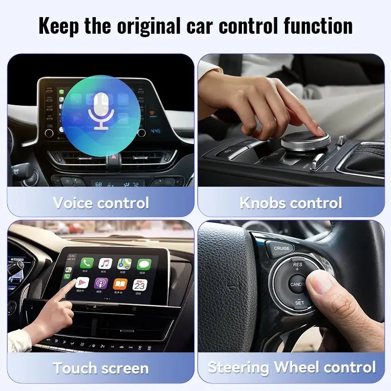 XUDA NEW Wireless CarPlay Android Auto Wireless Adapter Smart Mini Box Plug And Play WiFi Fast Connect Universal For Nissan - covers4phones