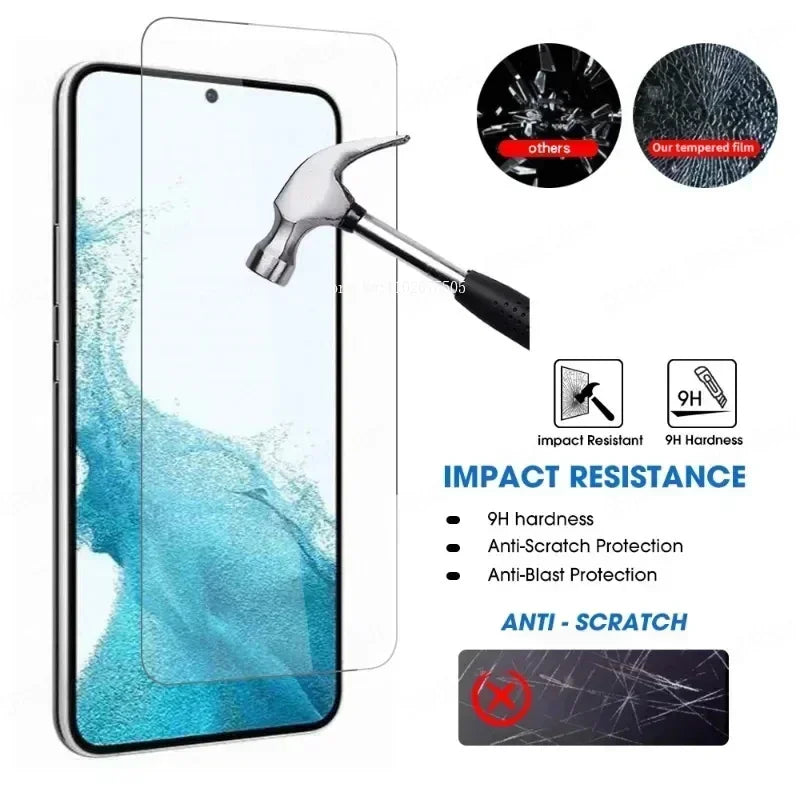 3PCS Full Screen Protector for Samsung Galaxy S25 S24 S23 Ultra S22 S21 Plus Tempered Glass For Samsung Note 20 10 8 9 S10 S9 S8 - covers4phones