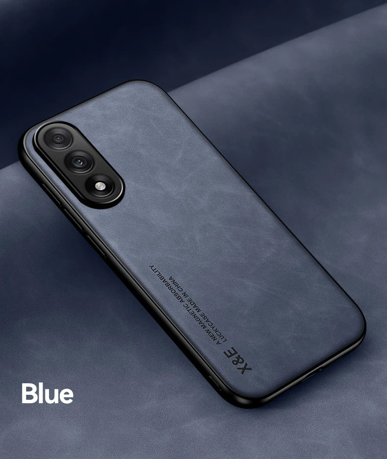 Magnetic Sheepskin Leather Case For Samsung Galaxy S25 S24 S23 S22 S21 S20 Ultra FE S25 Edge S10 S9 Plus Soft Shockproof Cover