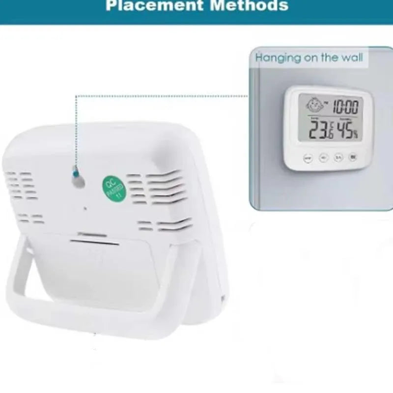 1pc New LCD Digital Temperature Baby Room Humidity Meter Home Indoor Electronic Hygrometer Thermometer Weather Station - covers4phones