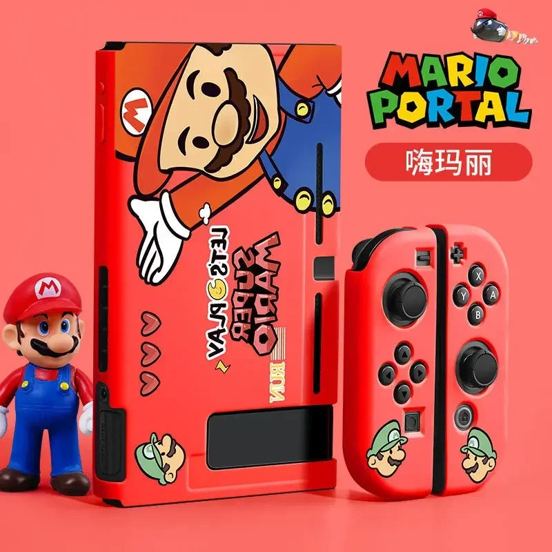 Cartoon Super Mario Protective Cover for Nintendo Switch Soft Case Shell Console Anti-fall Shockproof Anti-fingerprint Case New - covers4phones