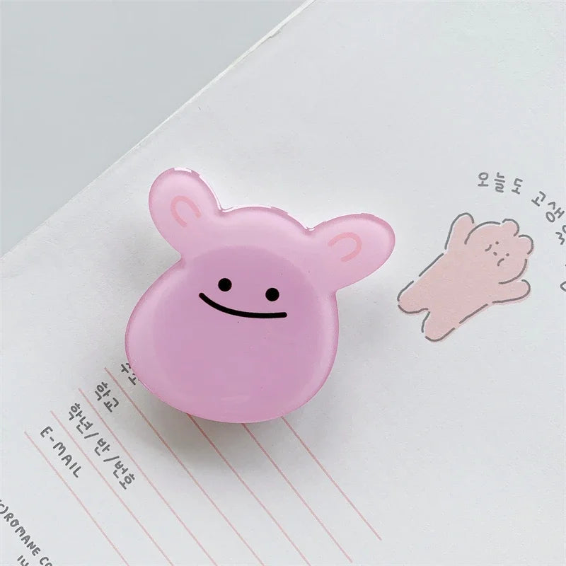 Cartoon Animal Folding Mobile Phone Grip Holder Socket Pocket Support for IPhone Samsung Finger Ring Griptok Expanding Bracket