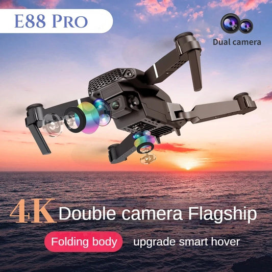 2024 E88Pro RC Drone 4K Professinal With 3 Battery 1080P Wide Angle HD Camera Foldable Helicopter WIFI FPV Height Hold Gift Toy - covers4phones