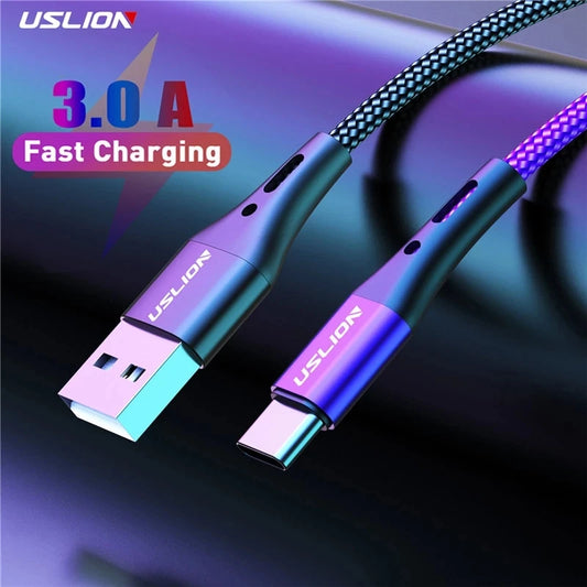 3A USB Type C Cable Wire For Samsung S24 S23 Xiaomi mi 14 Mobile Phone Fast Charging USB C Cable Type-C Charger Micro USB Cables - covers4phones