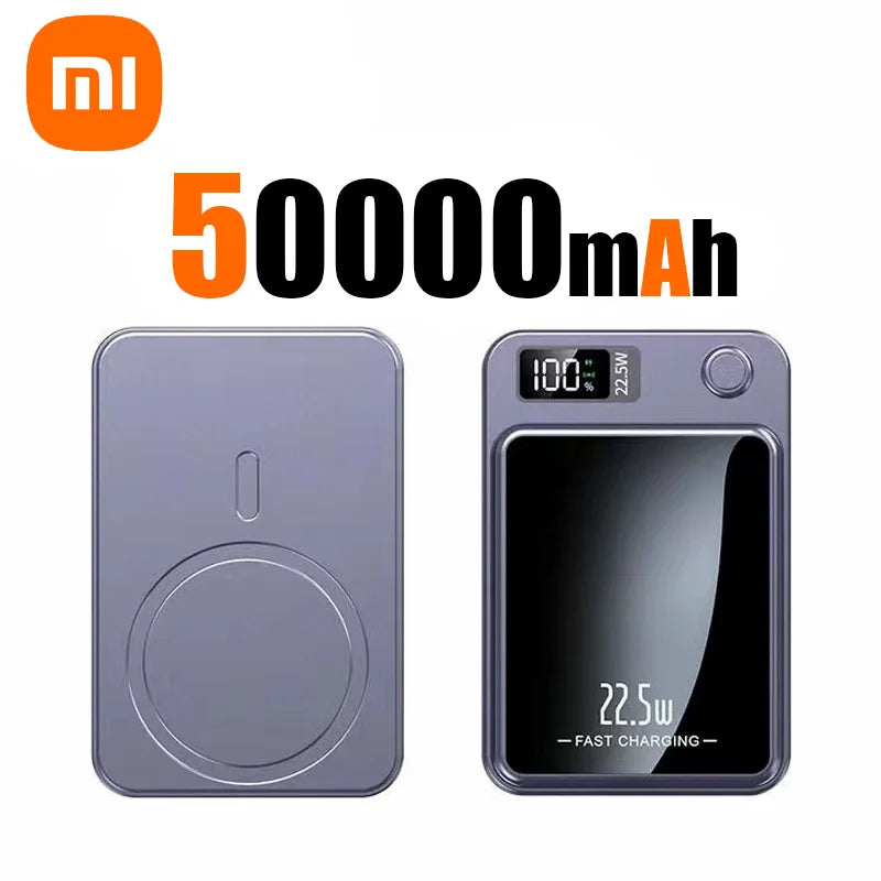 Xiaomi Mijia Magnetic Wireless 100000mAh Power Bank Fast Charger For Magsafe Portable Auxiliary Battery Pack For Iphone Huawei - covers4phones