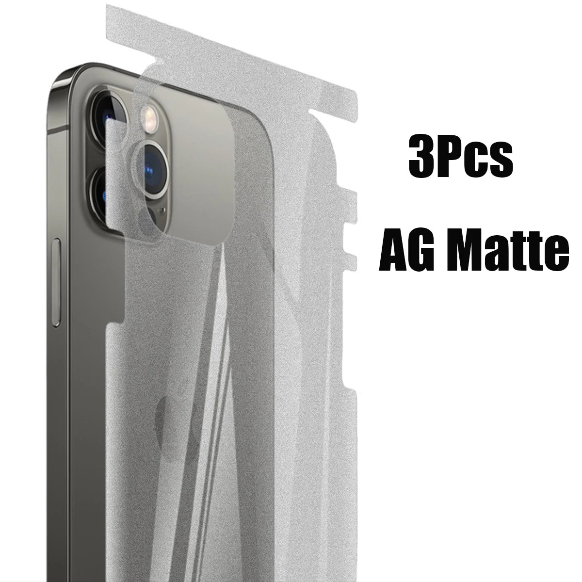 3PCS Back Protective Hydrogel Film For iPhone 15 12 13 14 pro max 12Mini 13Mini Rear Screen Protector Cover Side Edges - covers4phones