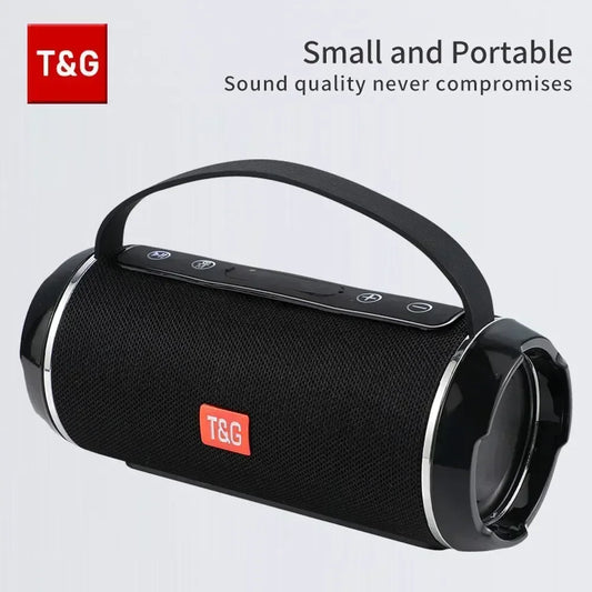 T&G Bluetooth Speaker TG116c TWS Wireless Powerful Box Portable Outdoor Speakers Waterproof Subwoofer 3D Stereo Sound HandsFree - covers4phones
