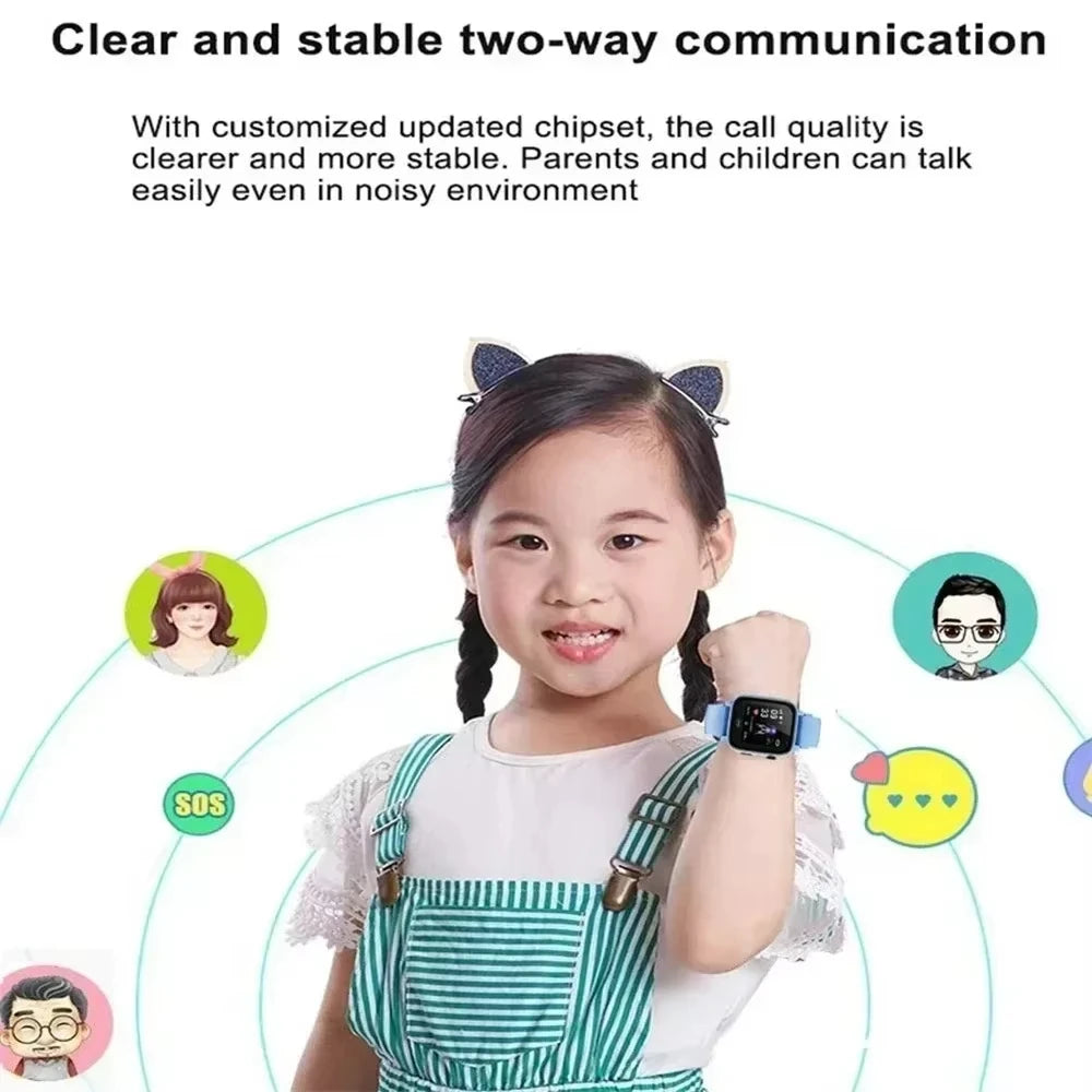 Xiaomi Kids 4G Smart Watch SOS GPS Location Video Call Sim Card Child SmartWatch Camera Waterproof Upgrade Watch For Boys Girls - covers4phones