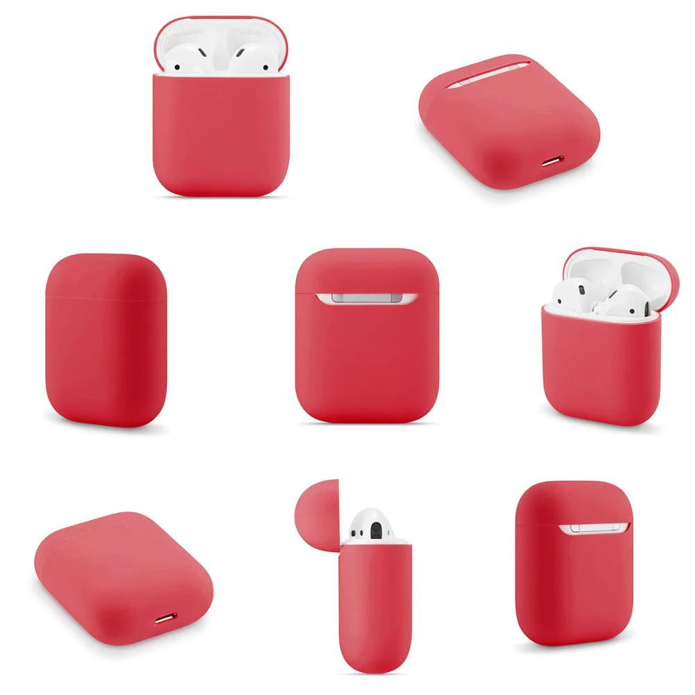 Ultra-thin Silicone Cases For Apple AirPods 2 Generation Wireless Earphone Protective Cover Box For Air Pods 1 Case Accessories - covers4phones