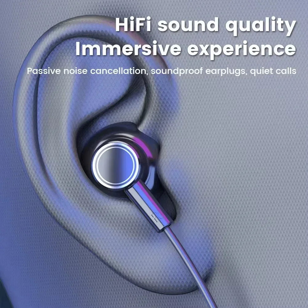 Bluetooth 5.2 Earphones Neckband Headphones TWS Wireless Headsets HiFi Stereo LED Digital Display Dual Mode Waterproof Earbuds