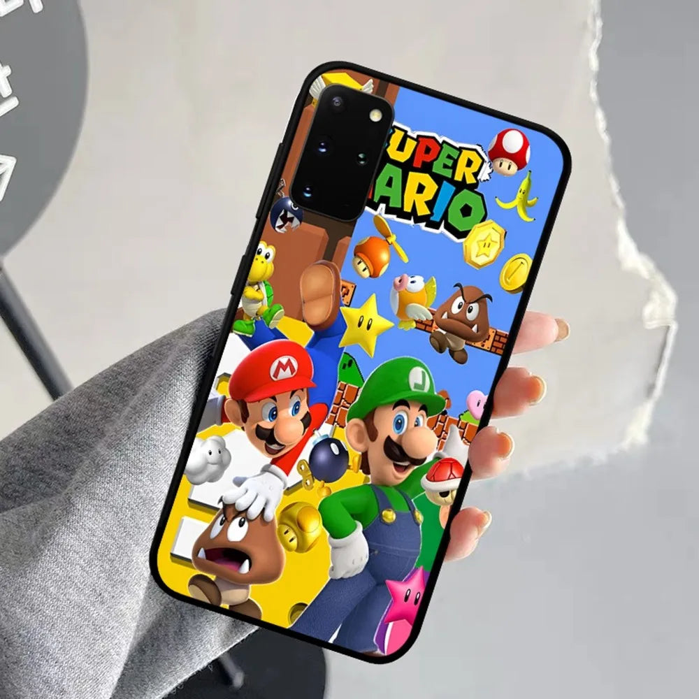 Anime Supers M-Marios Cartoon Phone Case For Samsung S 9 10 20 21 22 23 30 23plus Lite Ultra FE S10lite Fundas - covers4phones