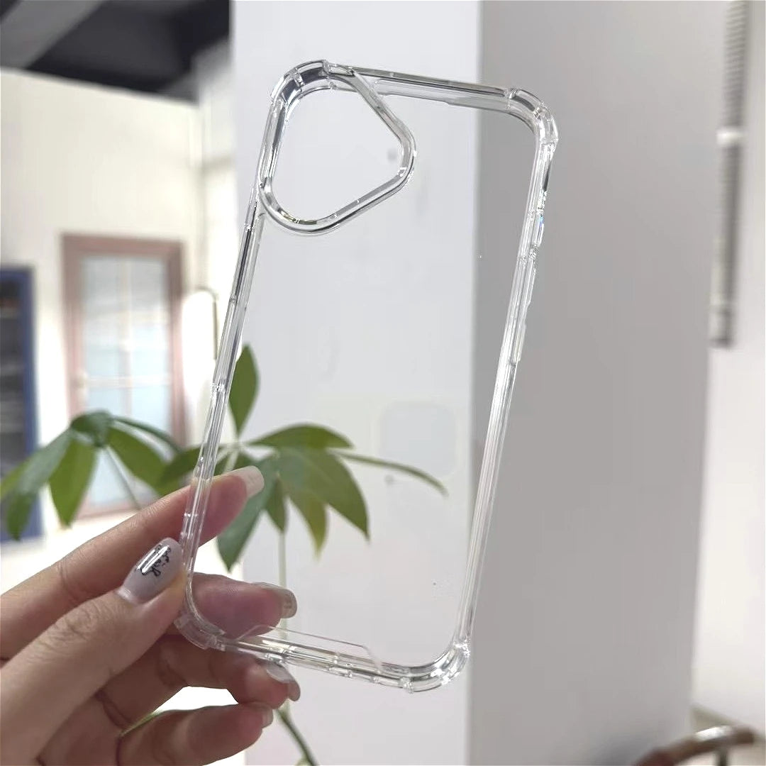 New Four-corner anti-drop Clear Case for iPhone 17 17 Air 17 Pro Max Shockproof transparent hard Cover for 17Pro with Feature