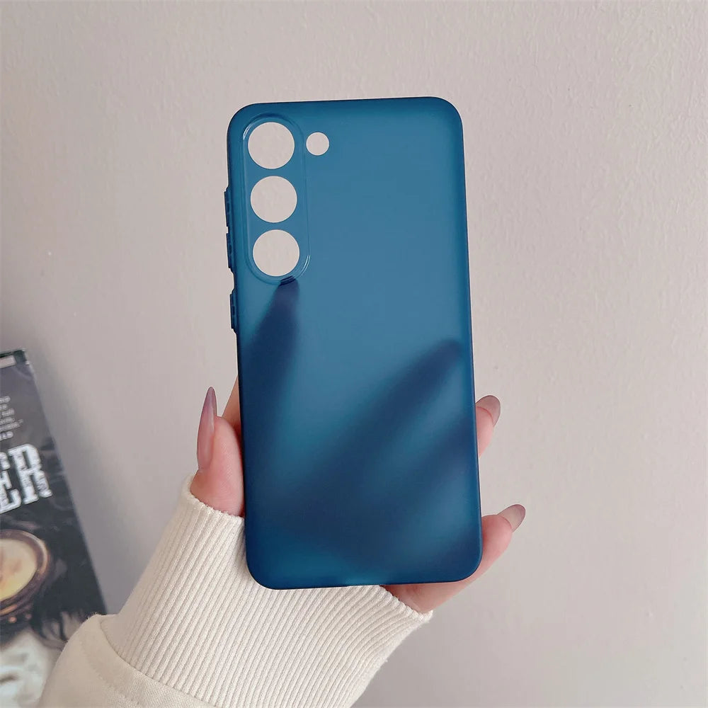 Thin Matte Shockproof Case For Samsung Galaxy S24 S23 S22 Ultra S21 Plus FE A52 A53 A73 A72 A32 A14 A54 Note 20 Ultra TPU Cover - covers4phones