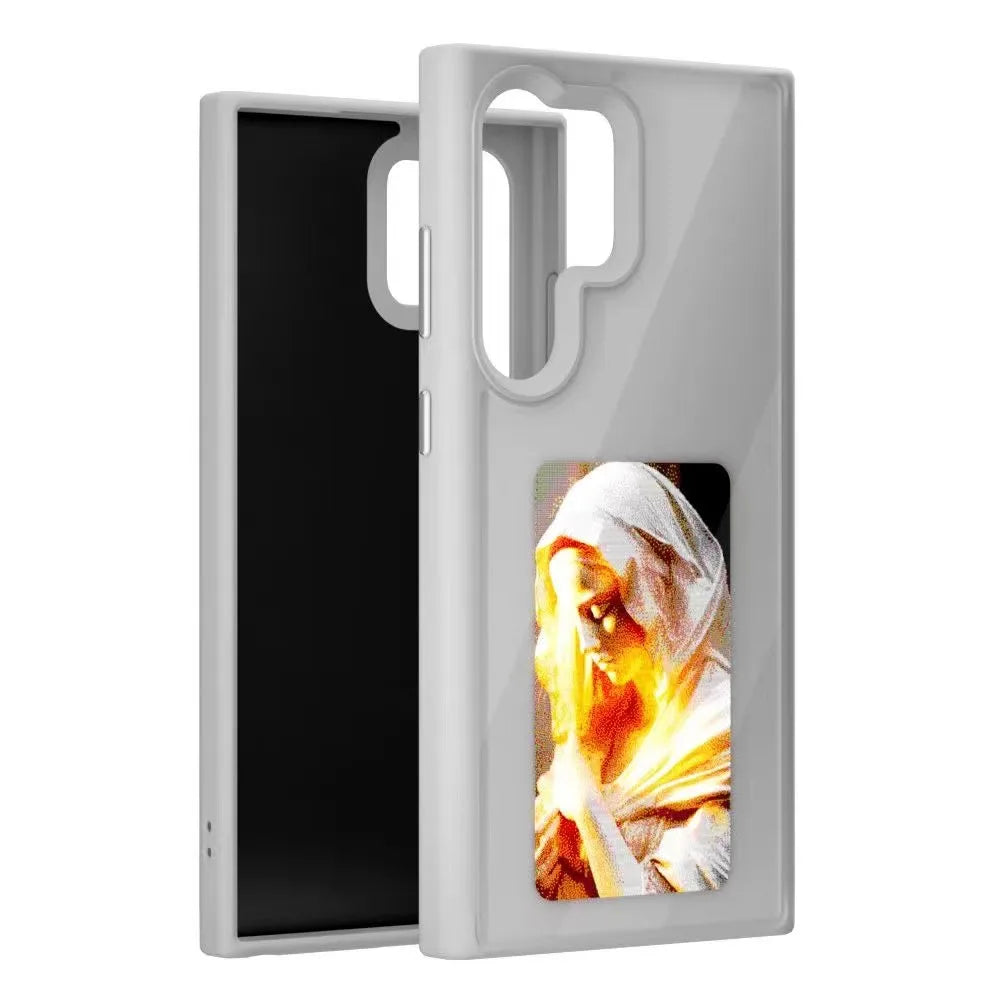 NFC Function AI Phone Cases For Samsung Galaxy S24 Ultra S23U ink Screen DIY Projection Luxury E ink Screen Dropproof Phone Case - covers4phones