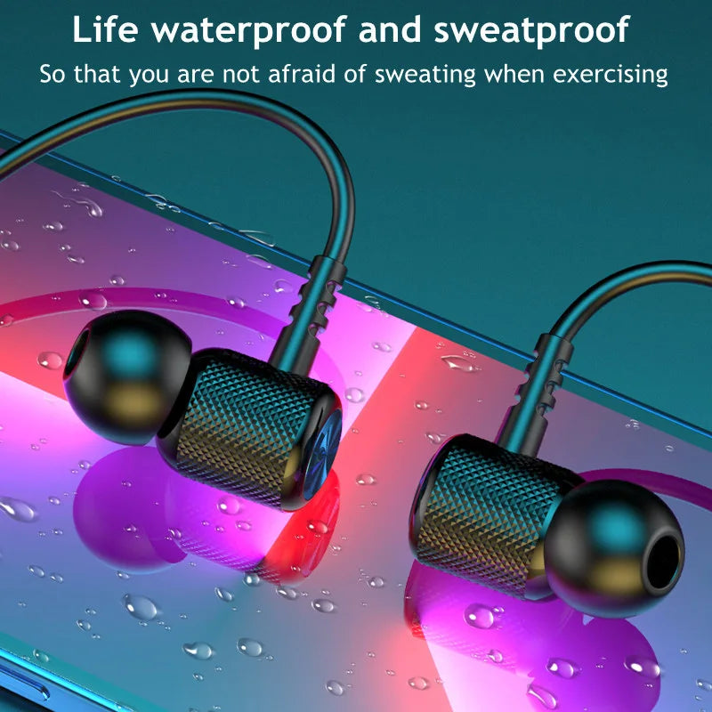 # Hanging Neck Wireless Bluetooth Headset Magnetic Suction Wireless Headphones Stereo Noise Reduction Sports Bluetooth Earphones - covers4phones