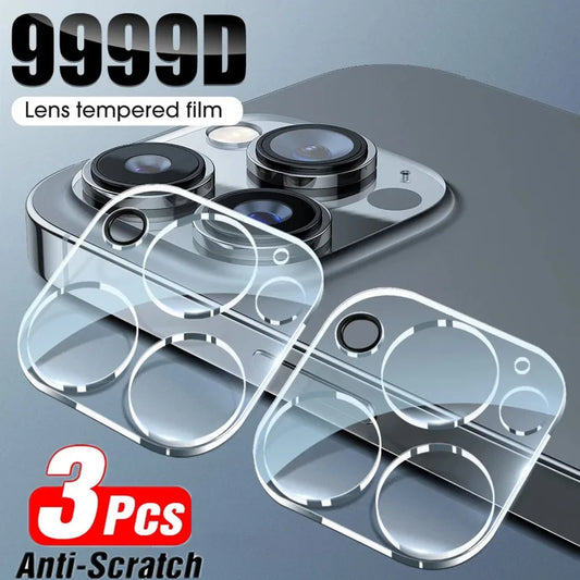 3Pcs Camera Lens Protector for IPhone 13 14 Pro Max X 15 Lens Protective Glass for IPhone 11 12 PRO XS MAX Mini Tempered Glass - covers4phones