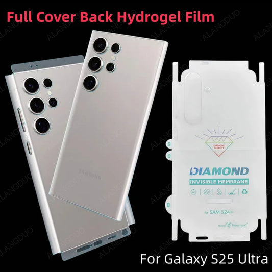 Back Hydrogel Film For Samsung Galaxy S25 Ultra S25Plus Side Film Back Screen Protector For Samsung S24Ultra Back Soft Film - covers4phones