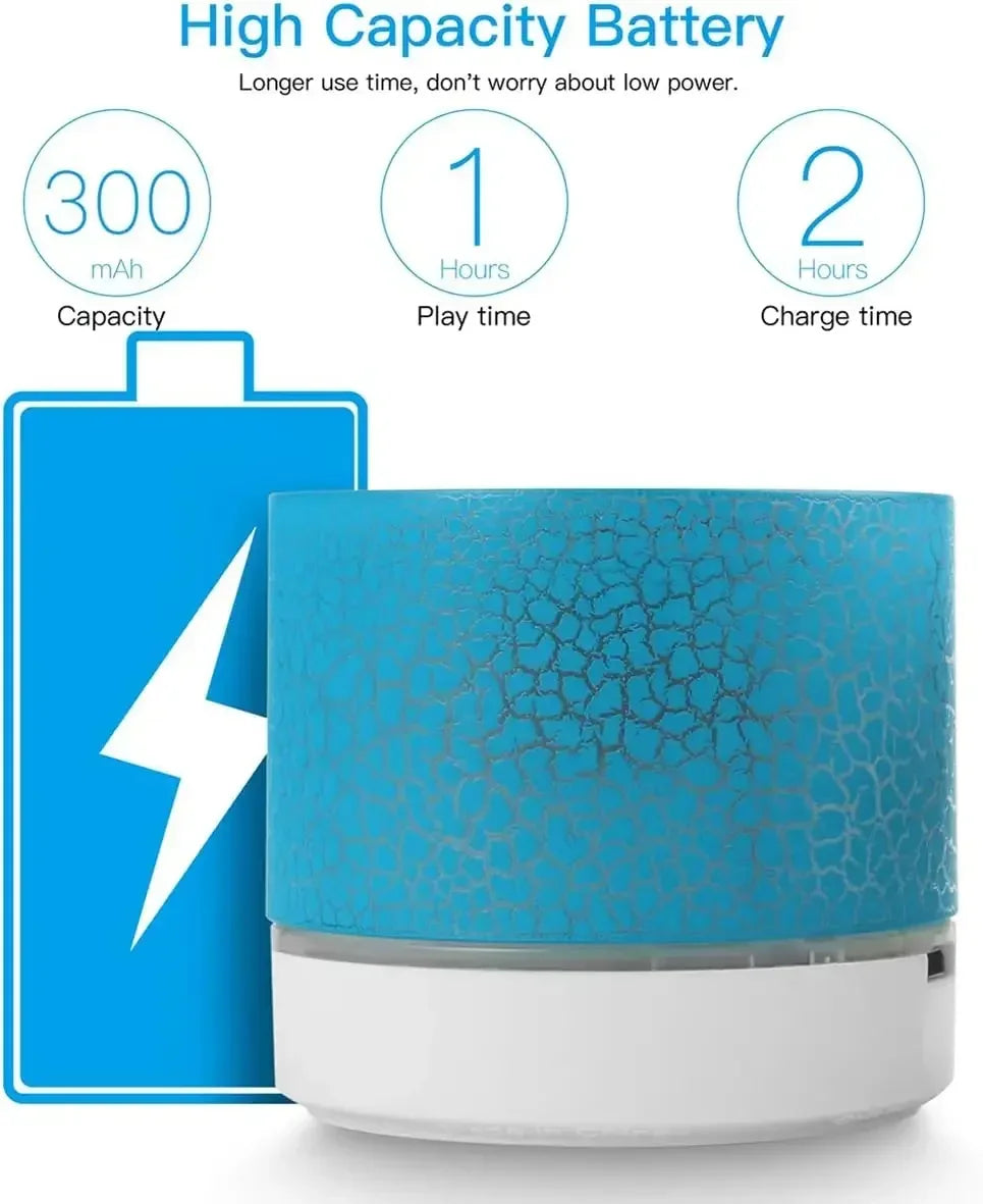 TF Wireless Mini Motion Bluetooth Speaker With LED Lights Speaker Super Bass Stereo Rechargeable Portable Outdoor Small Speaker - covers4phones
