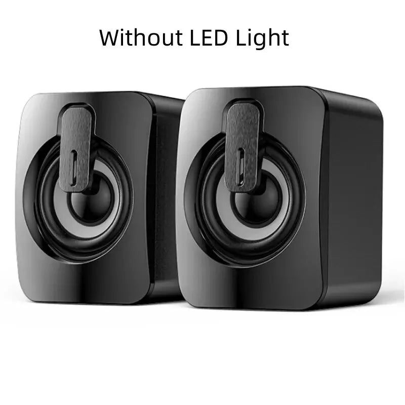 Computer Speakers PC Sound Box HIFI Stereo Microphone USB Wired Caixa De Som with LED Light For Desktop Computer - covers4phones