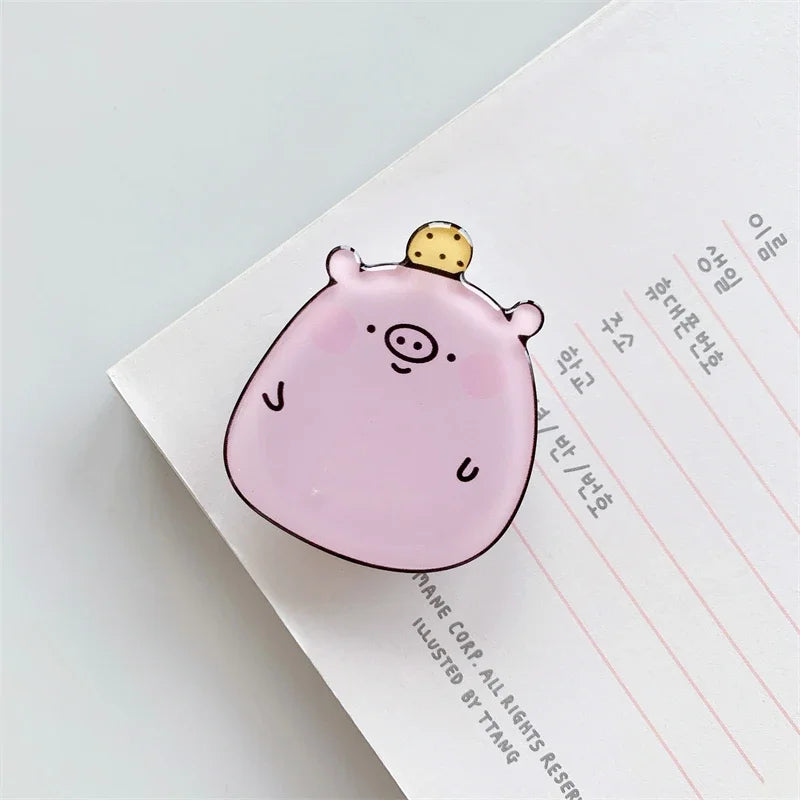 Cartoon Animal Folding Mobile Phone Grip Holder Socket Pocket Support for IPhone Samsung Finger Ring Griptok Expanding Bracket