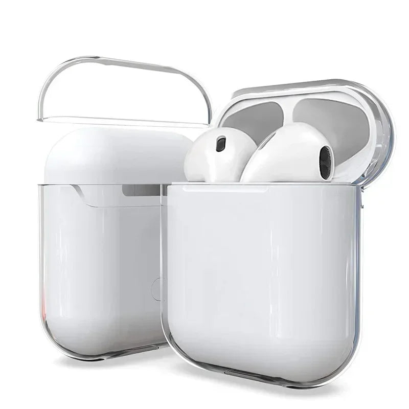 Transparent Cases For AirPods Cases Bluetooth Wireless Earphone Protective Cover For Airpods 2 1 PC Clear Hard Case Shell - covers4phones