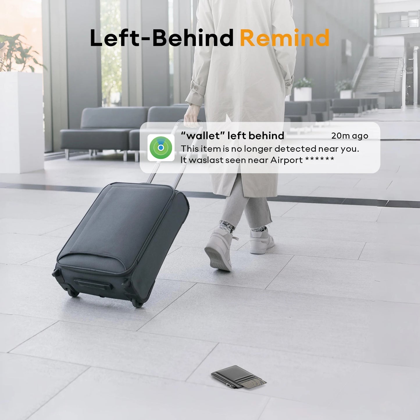 1Pcs Wallet Tracker Card 3 Years Long Battery Life Anti-lost Smart Card Location Tracking Tag for Apple Find My App Item Finder