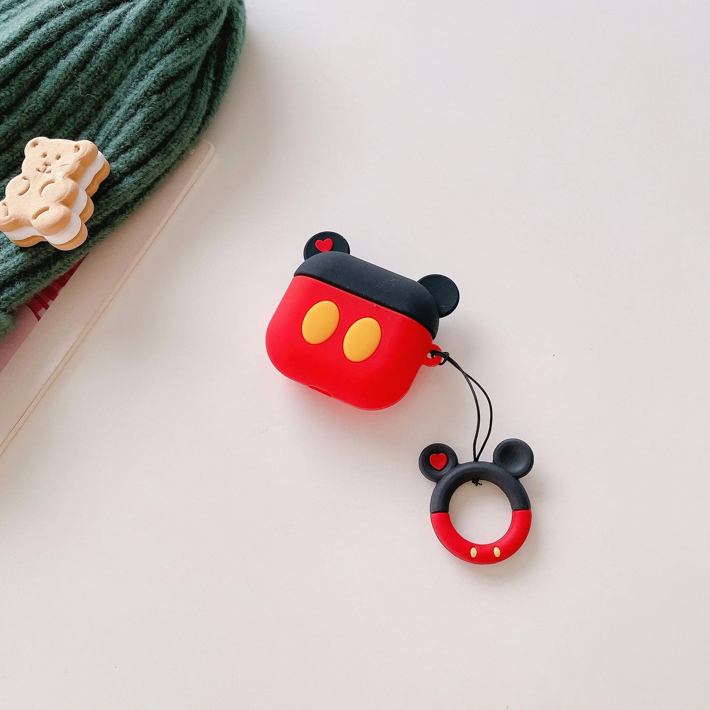 3D Cartoon Silicone Case for Airpods 1 2 3 Pro Wireless Earphone Protective Cover for Airpods Pro2 with Hook - covers4phones