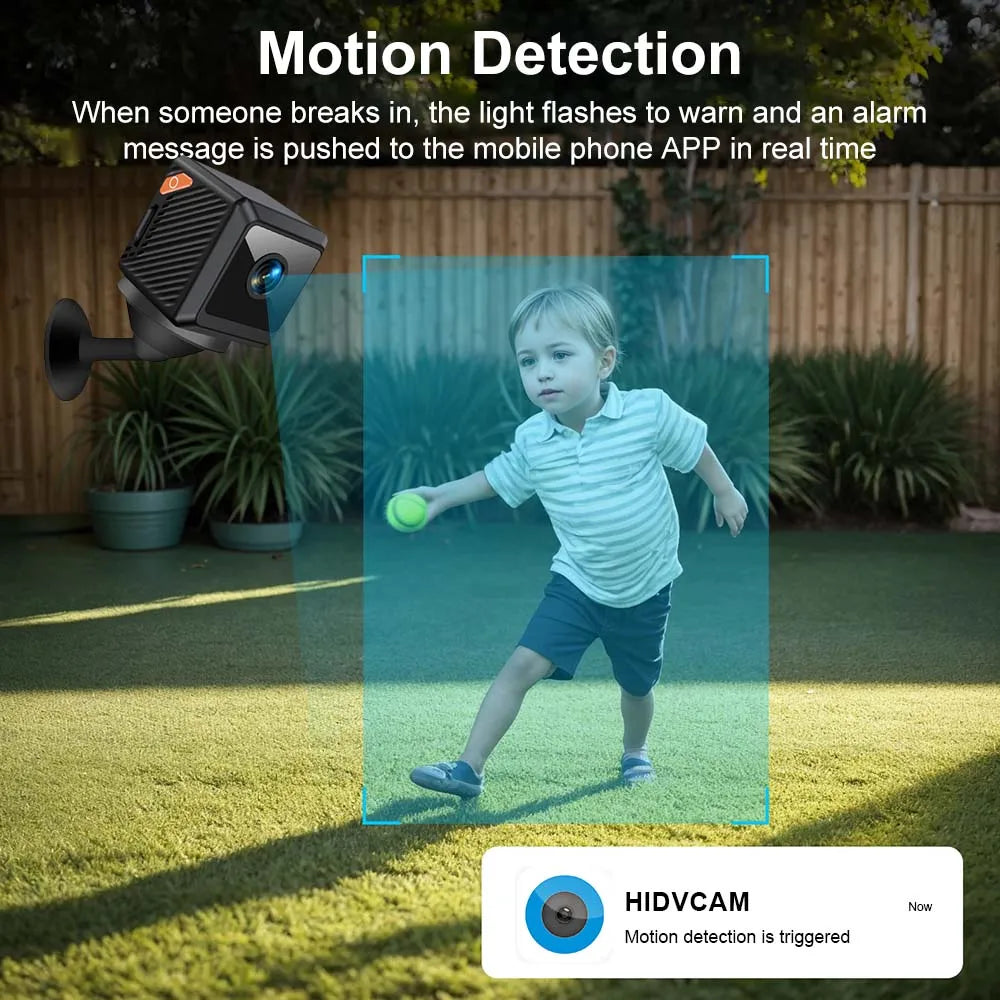 W02 HD1080P Mini Camera Strong Magnetic Wireless WiFi Camera Baby Monitor Pet Detection Home Safety Security Night Vision Camera